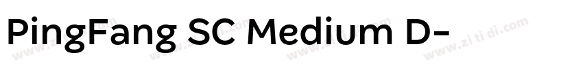 PingFang SC Medium D字体转换